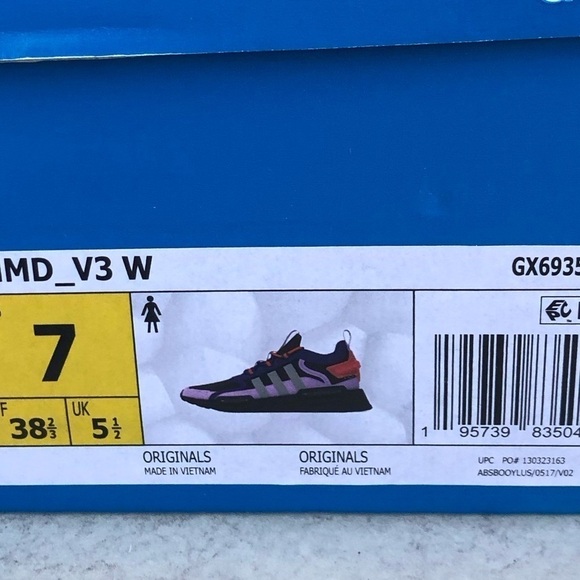 Adidas Women’s Running Shoe NMD_V3 GX6935 Purple Size 7 - Picture 4 of 12